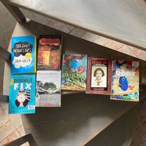 6 Late elementary school, early middle school books,